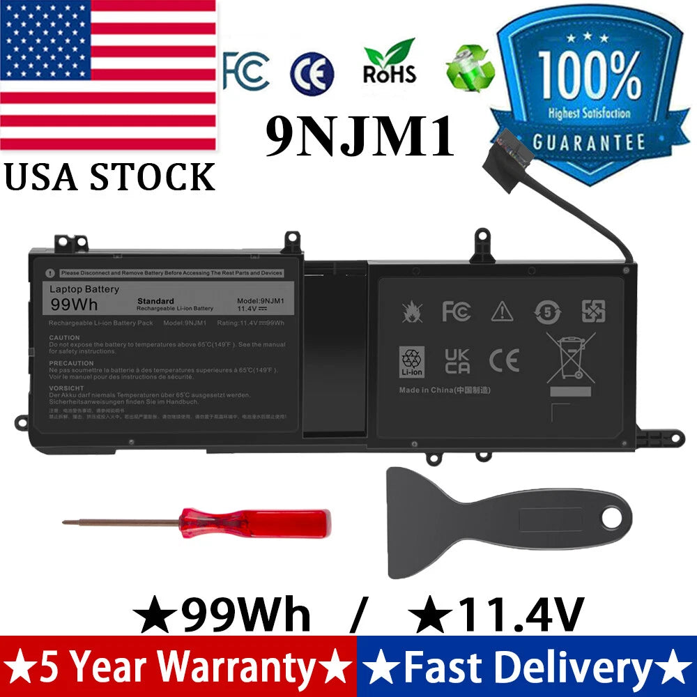 44T2R Battery for Dell Alienware 15 R3 17 R4 R5 P31E HF25D 546FF 9NJM1 MG2YH NEW