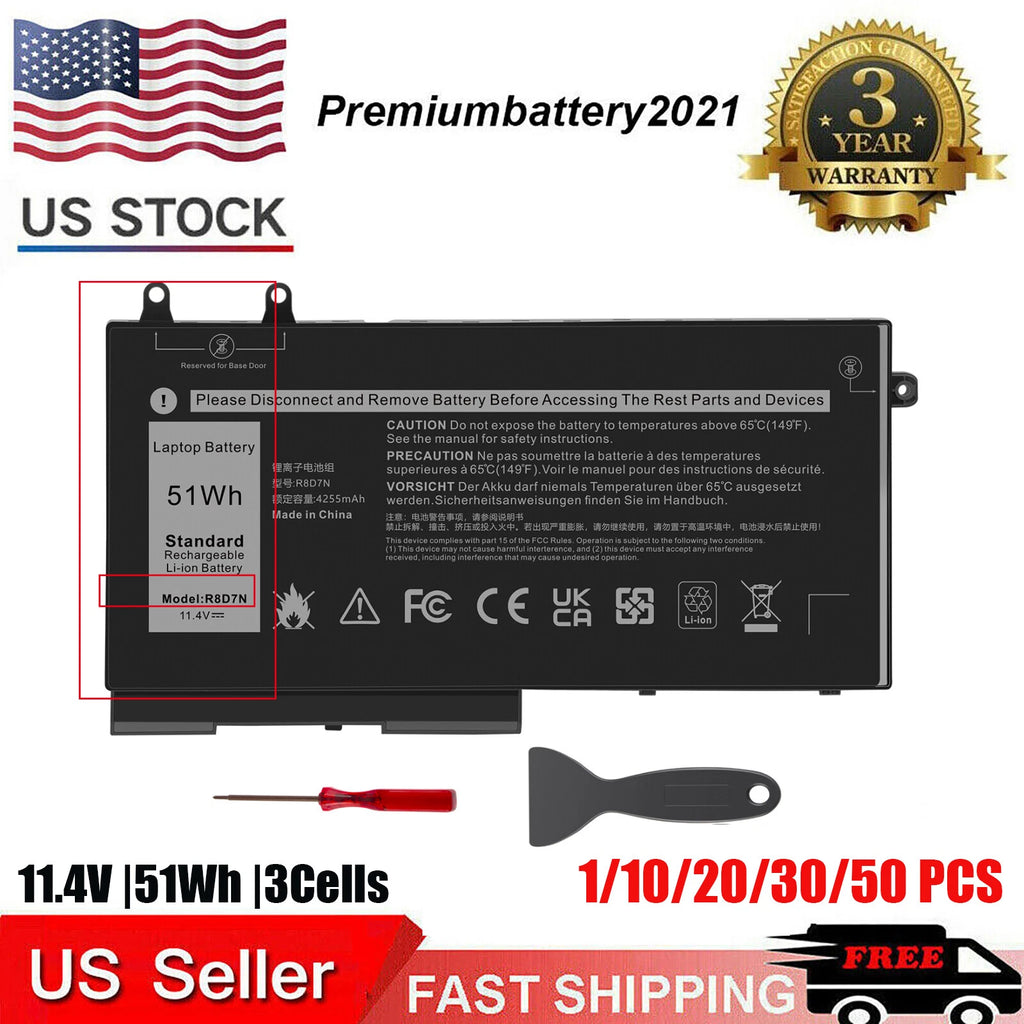 ?LOT R8D7N 4GVMP Battery For Dell Precision 3540 3550 Latitude 5400 5500 51Wh US