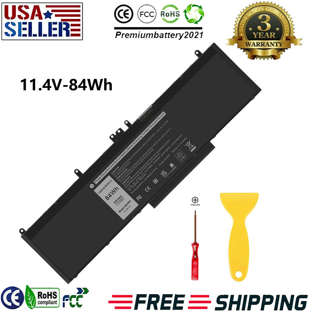 ?WJ5R2 Battery for Dell Precision 3510 M3510 Latitude E5570 4F5YV G9G1H 84Wh NEW