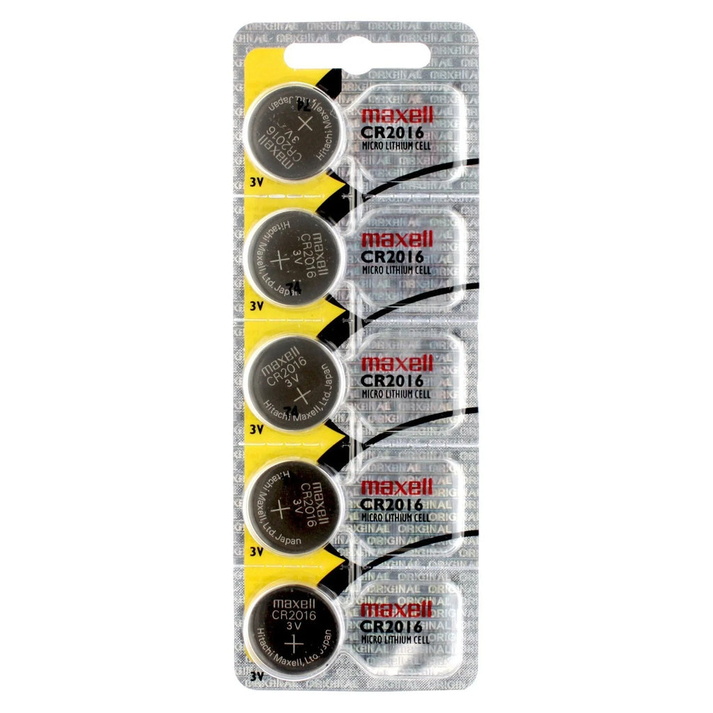 Maxell CR2016 Cell Battery, Watches and Electronics - 5 Pieces
