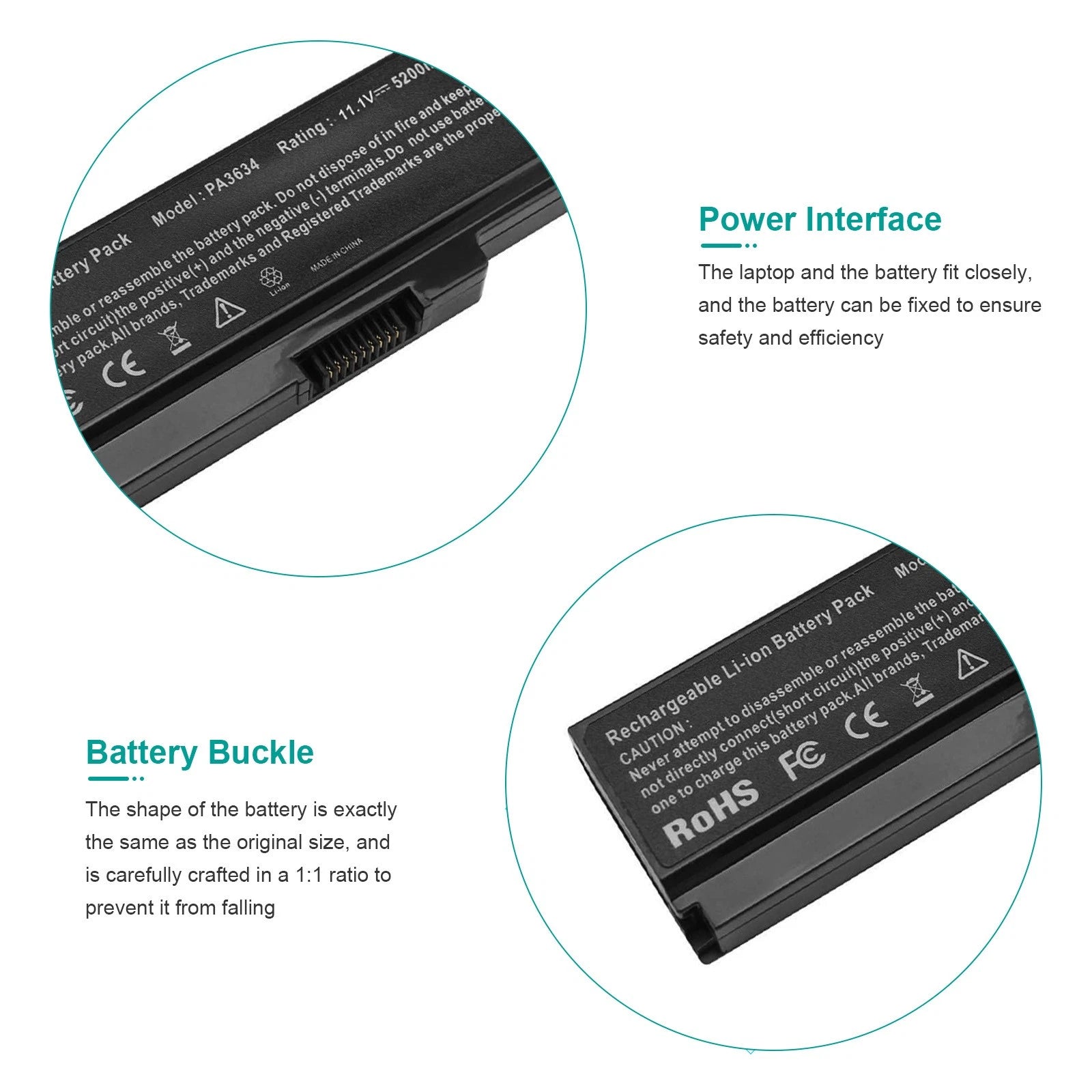 Laptop Battery for TOSHIBA Satellite C650D C655 C655D C660 C660D C670 C670D C675