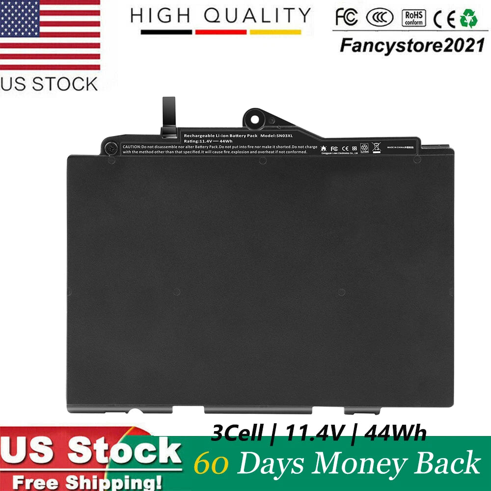 SN03XL Laptop Battery For HP EliteBook 820 G3 725 G3 HSTNN-DB6V 800514-001 44Wh