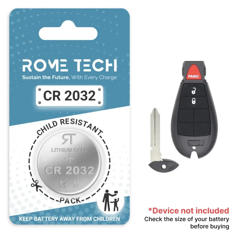 Key Fob Battery Replacement for Dodge Durango 2013 2012 2011 - 1998 1 or 2 Pack