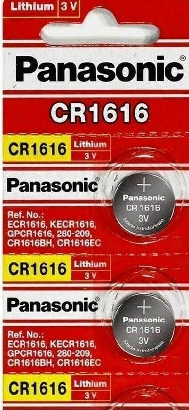 CR 1616 PANASONIC LITHIUM BATTERIES (2 piece) 3V Watch New Authorized US Seller