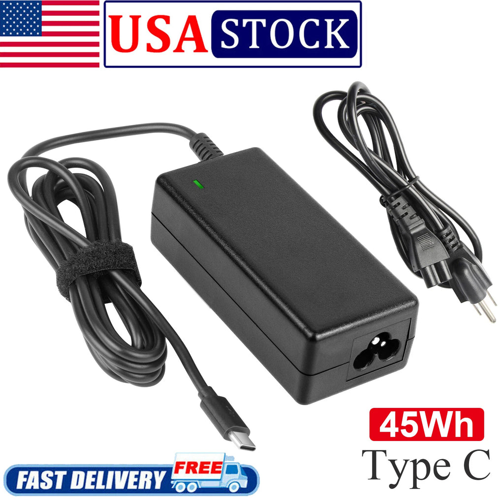 AC Adapter For Acer Chromebook 315 CB315-3H-C2C3 CB315-3H-C4QE 45W USB-C Charger