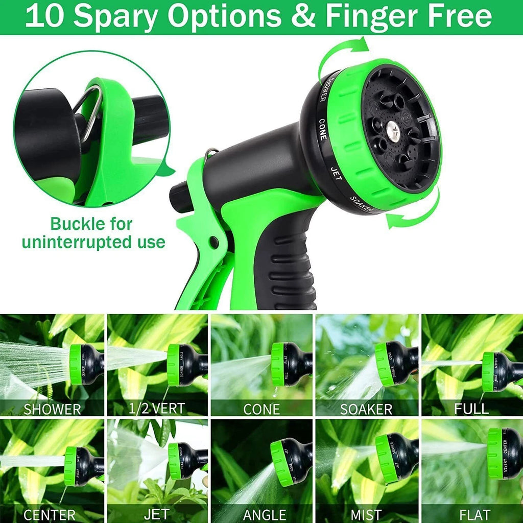 Pocket Flexible Heavy Duty with Nozzle Expanding Garden Hose 50 ft, 100ft 150ft