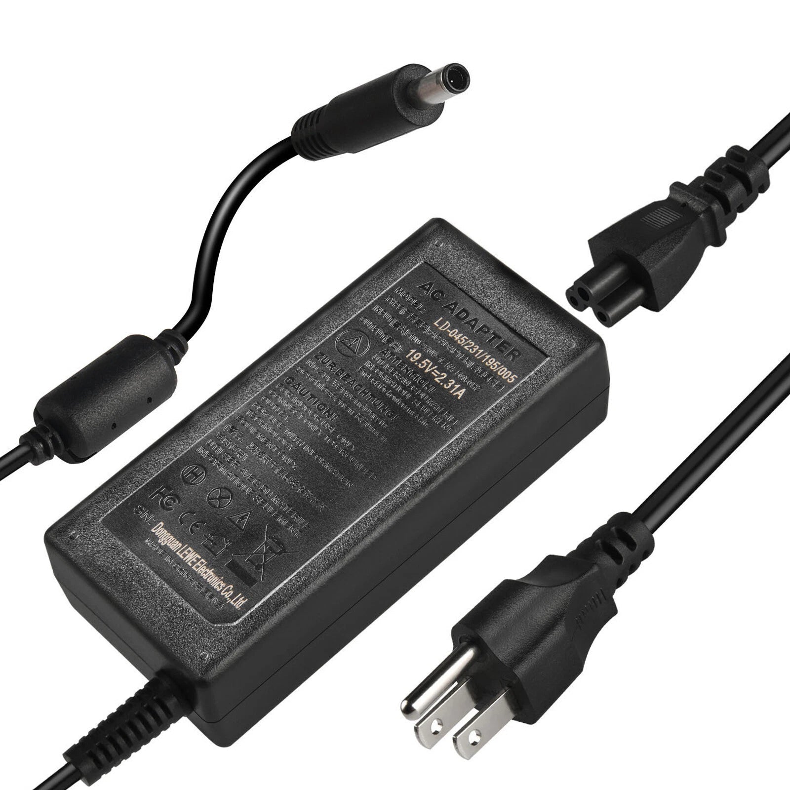 45W AC Adapter Charger Power Supply for Dell Laptop 19.5V 2.31A Inspiron 4.5*3mm