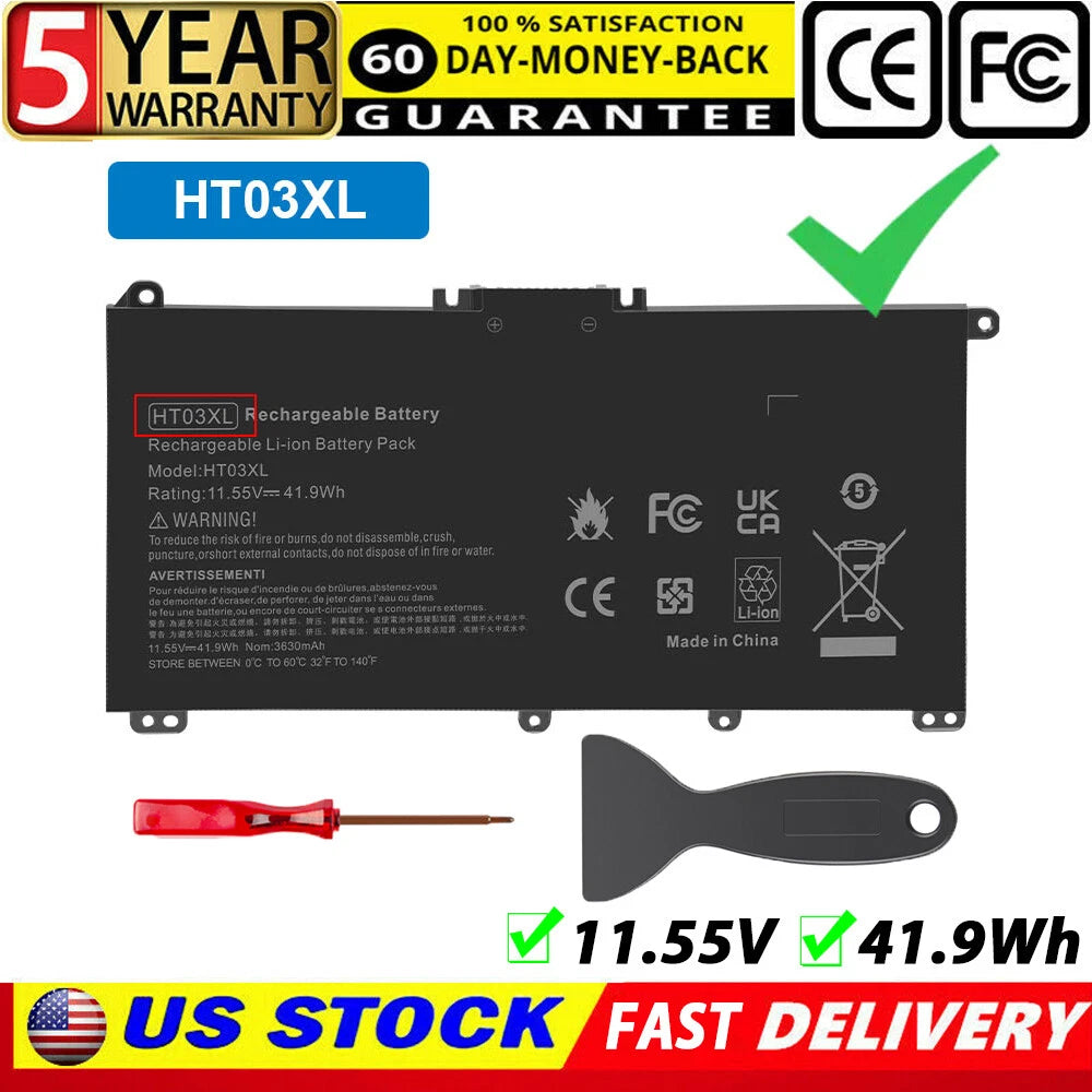 HT03XL Battery for HP Pavilion L11421-2C2 L11119-855 14-CE 14-CF 15-CS HTO3XL US