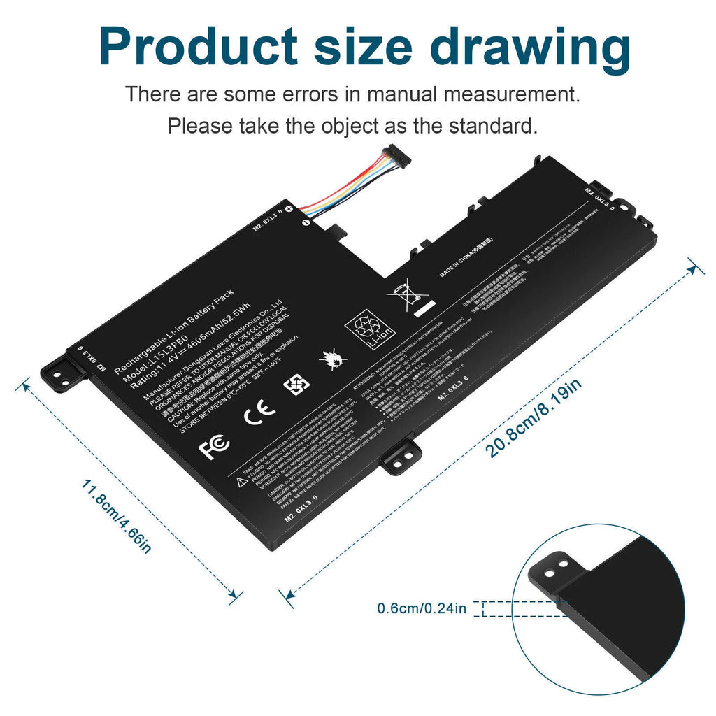 L15L3PB0 BATTERY L15M3PB0 FOR LENOVO Flex 5 1570 IdeaPad 320S-15ABR 520S-14IKB
