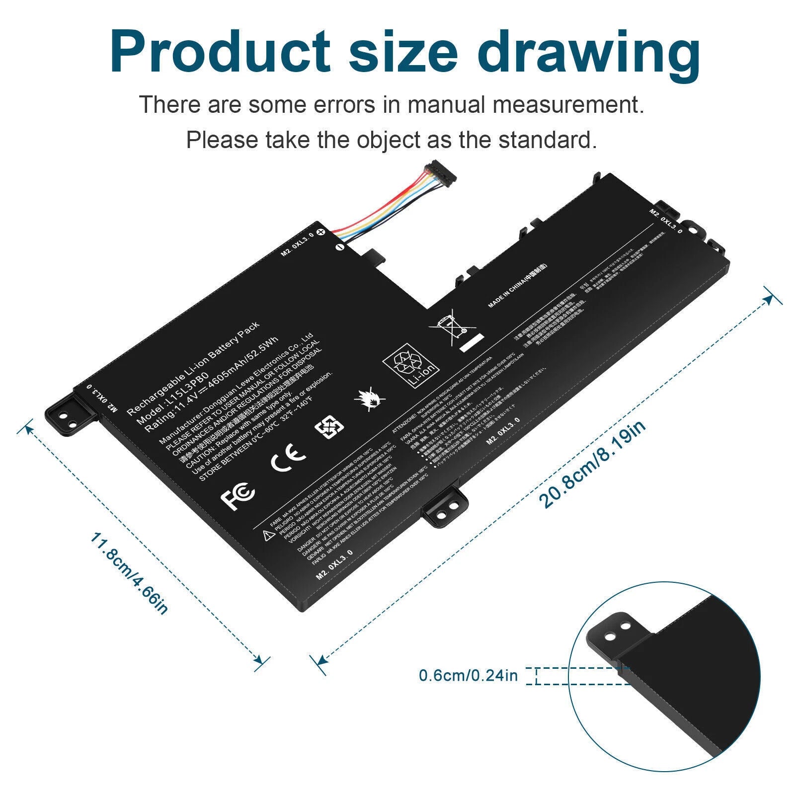 L15L3PB0 BATTERY L15M3PB0 FOR LENOVO Flex 5 1570 IdeaPad 320S-15ABR 520S-14IKB