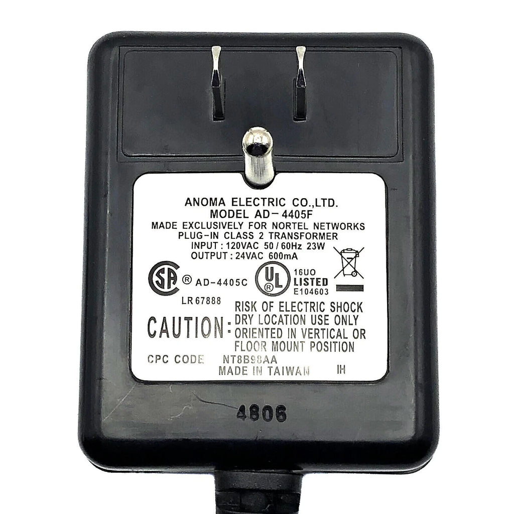 NEW Genuine Nortel AD-4405D AD-4405F AC Adapter Class 2 Transformer 24V 600mA