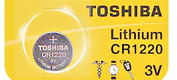 CR 1220 TOSHIBA LITHIUM BATTERIES (1 piece) 3V Watch New Authorized US Seller