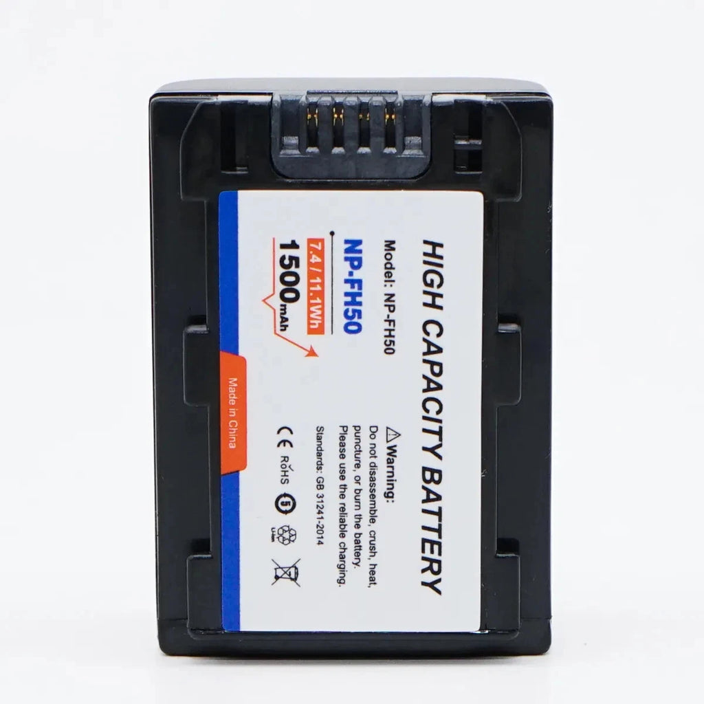 Replacement NP-FH50 Battery for Sony Cyber-shot/ Alpha/ Handycam Digital Cameras