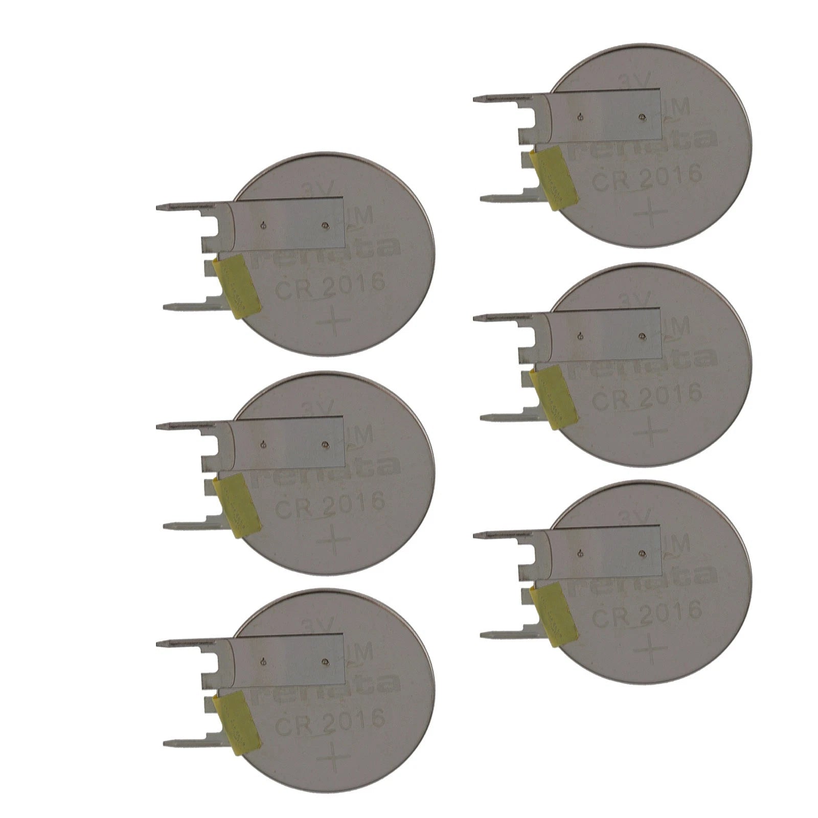 6x CR2016FV-MFR 3V Lithium Coin Battery VERT 2-PIN for EVO CMOS BIOS