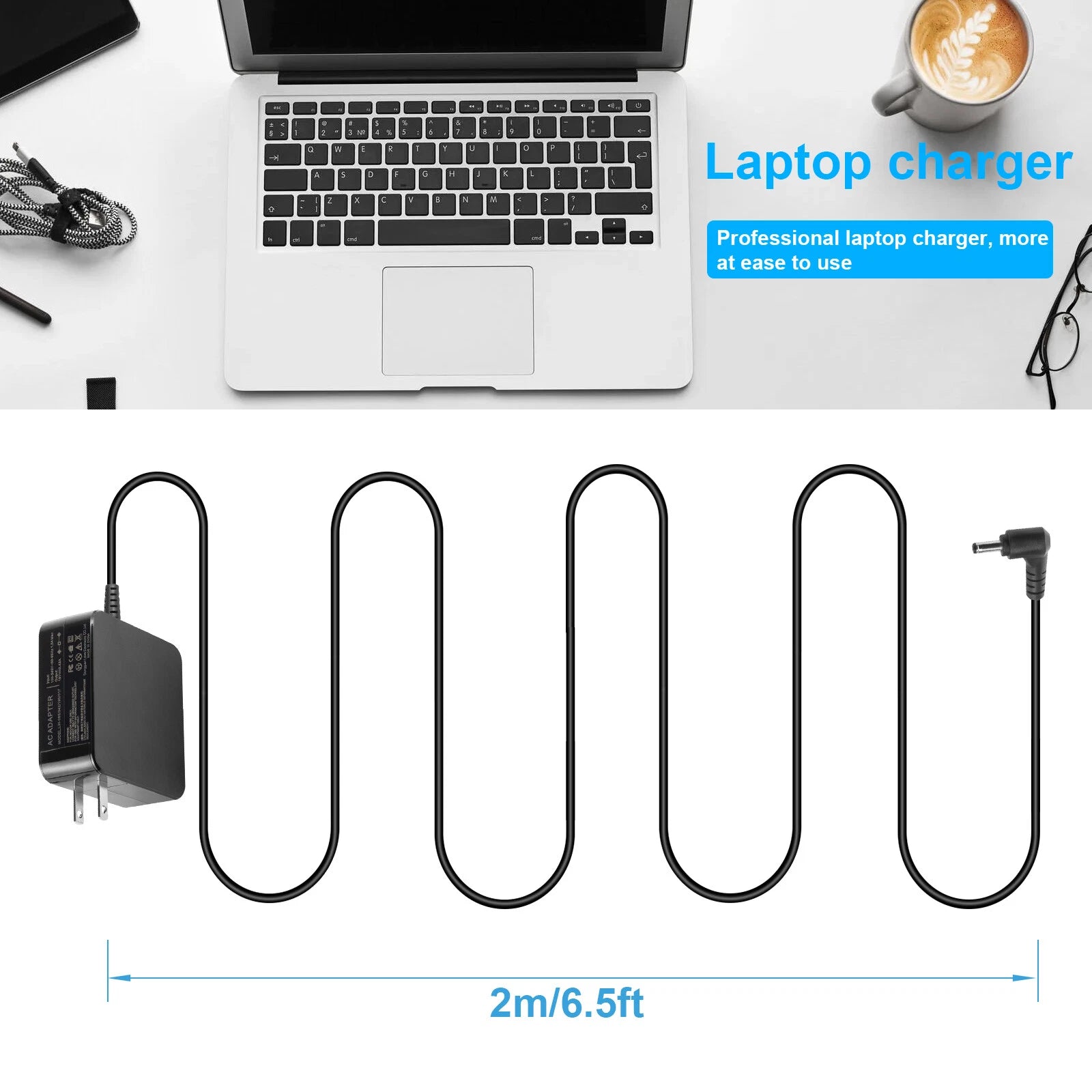 19V 3.42A 65W Adapter Charger for Asus Zenbook Flip 14 UX461 UX461U 4.0mm*1.35mm