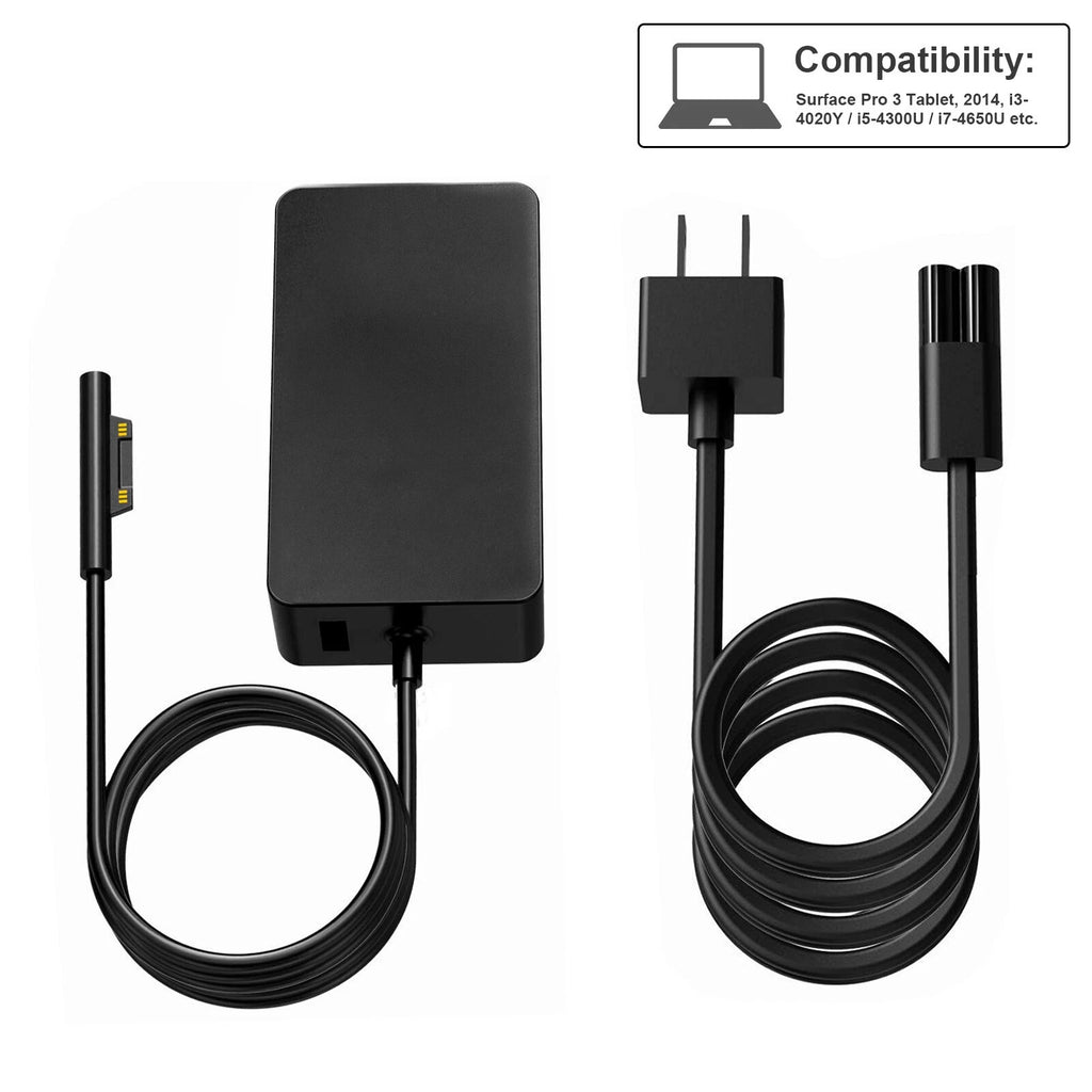 For Microsoft Surface 2 3 RT, Pro 1 2 3 4 5 6 7 Windows 8 10.6 Tablet Charger