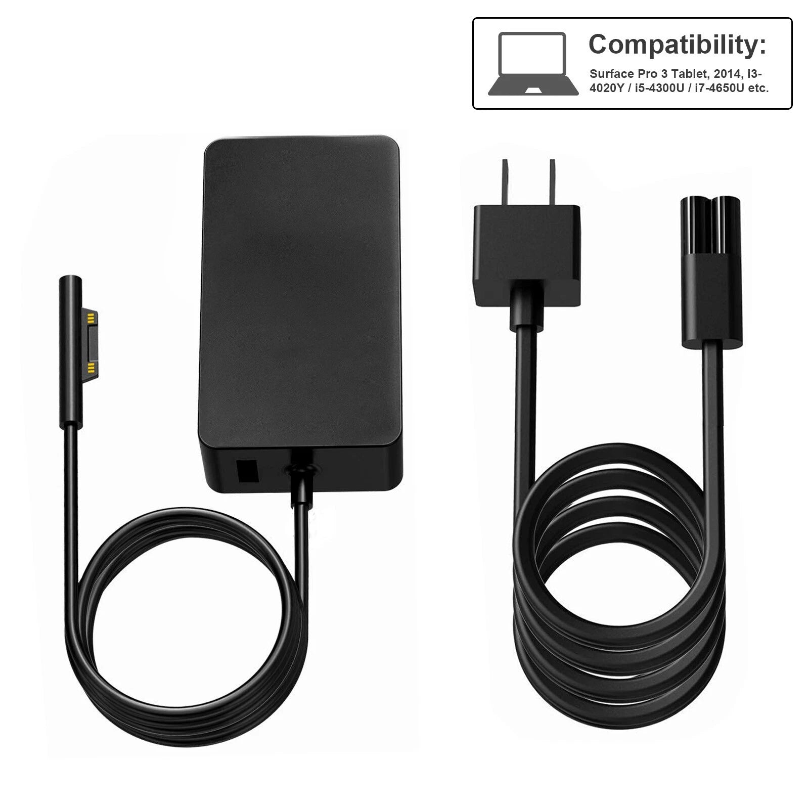 For Microsoft Surface 2 3 RT, Pro 1 2 3 4 5 6 7 Windows 8 10.6 Tablet Charger