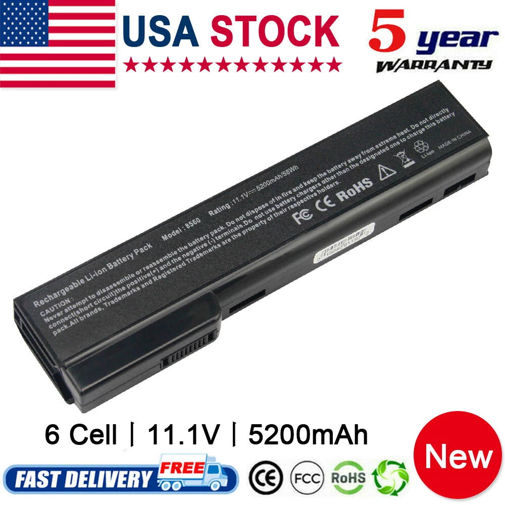 Battery For HP EliteBook 8460W 8460P 8560P 8470P ProBook 6560b 6460b 6360b Fast