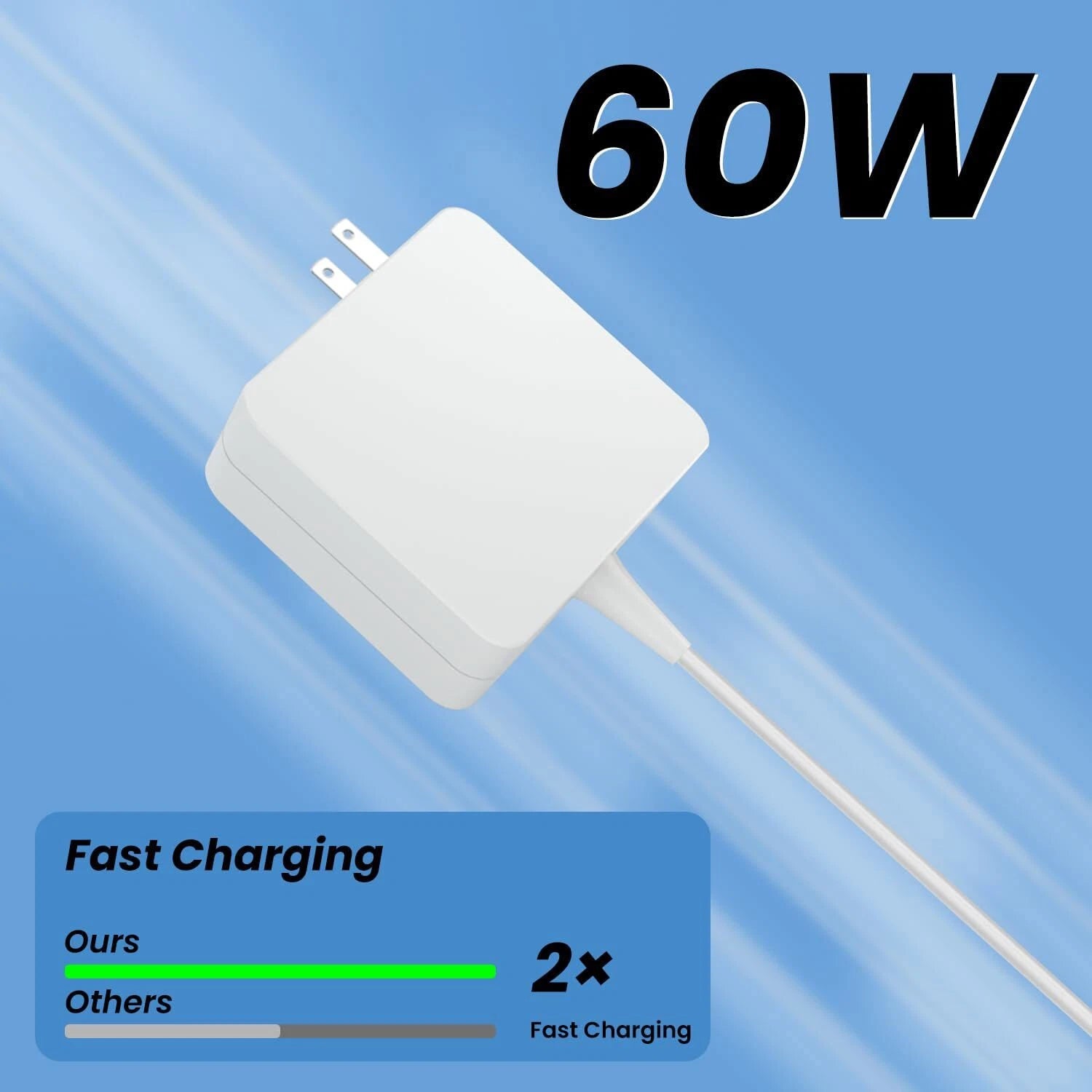 60W AC Adapter L-Tip Connector for MacBook Air 13'' Charger (Before Mid 2012)