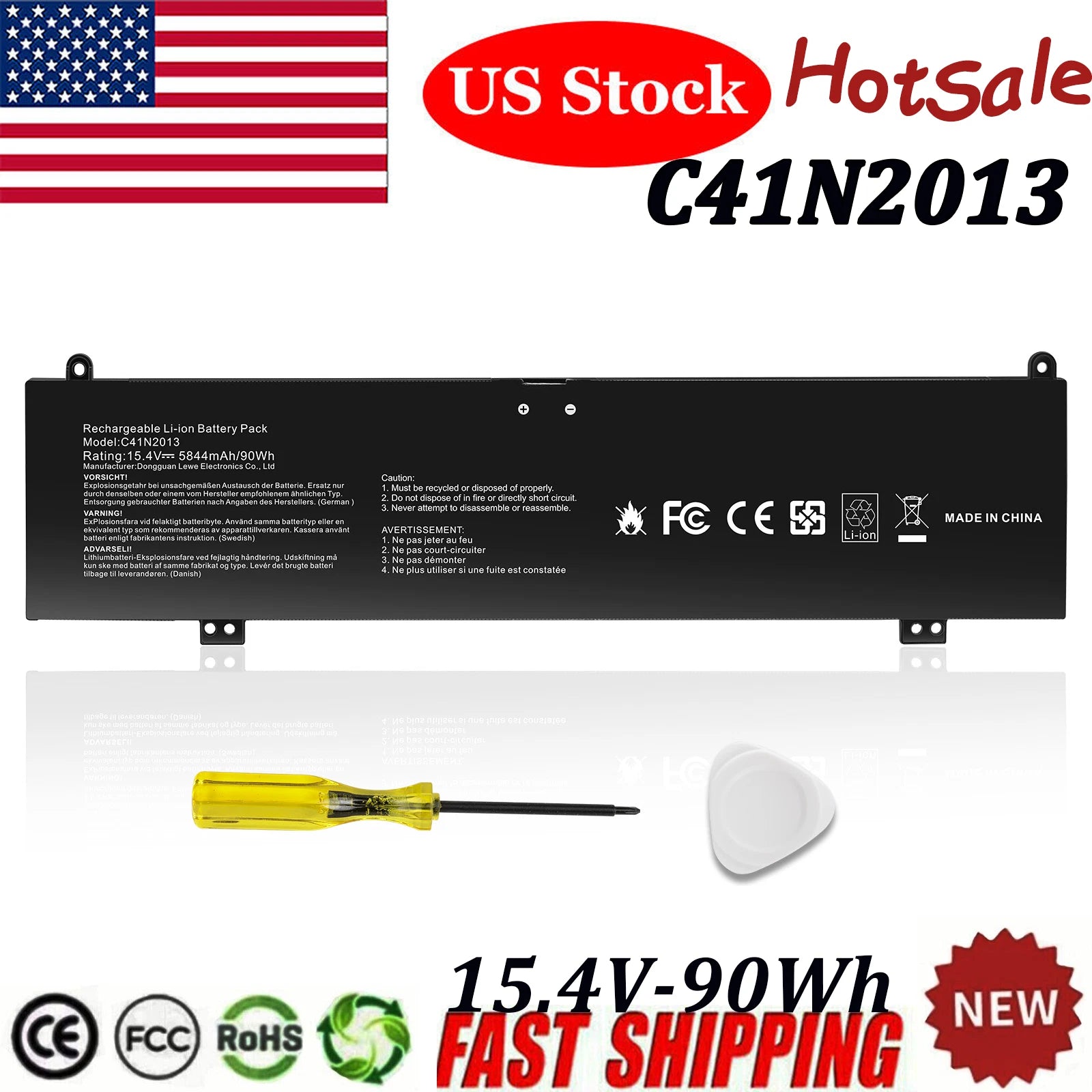 C41N2013 Battery for Asus ROG Zephyrus M16 GU603 S17 GX703 G15 GA503 C41N2013-1