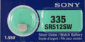 1 Sony Silver Oxide SR512SW SR512W SR512 1.55V Watch Battery