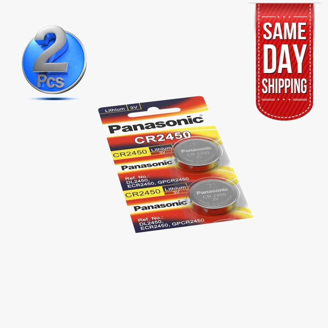 2 pcs New Panasonic CR2016 / CR2025 / CR2032 /CR2450 3V LITHIUM BATTERY Exp 2033