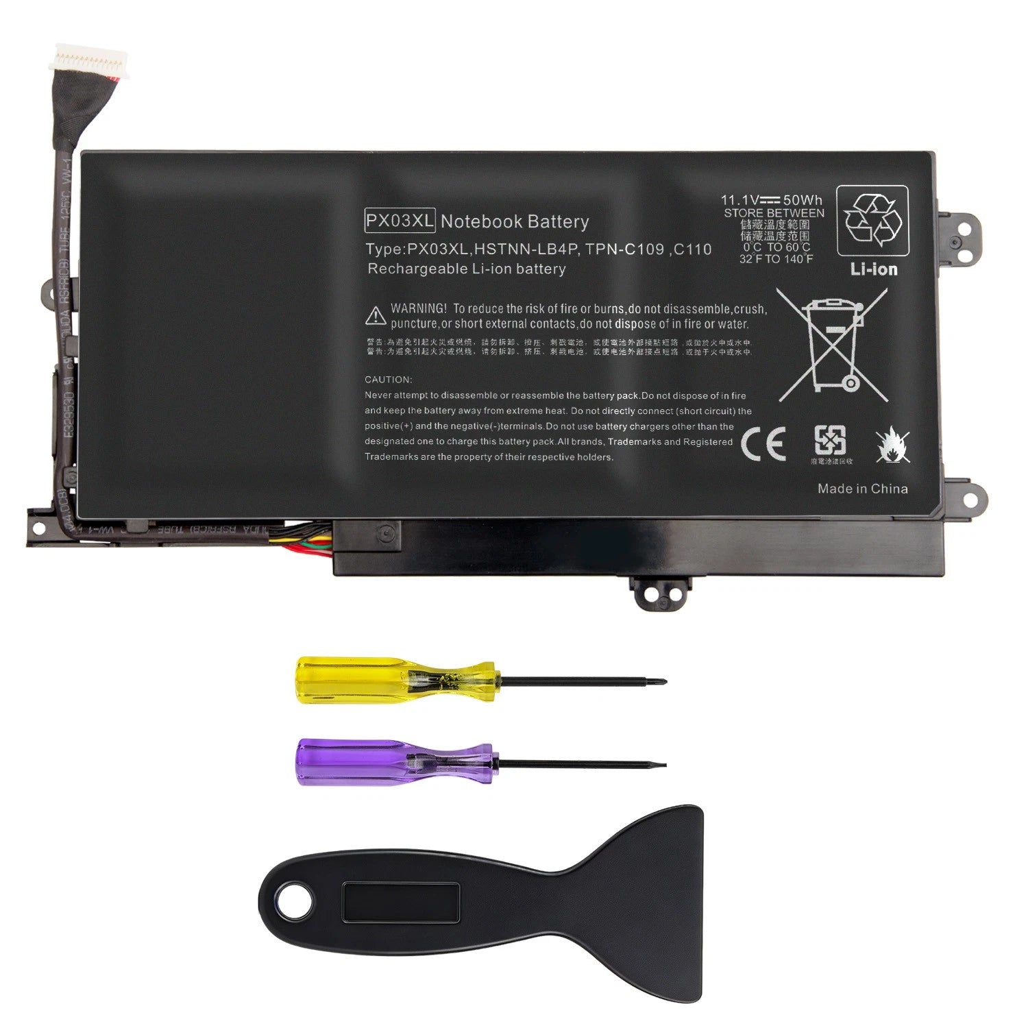 PX03XL Battery for HP Envy 14 Ultrabook Touchsmart 14 sleekbook M6-k Series 50Wh