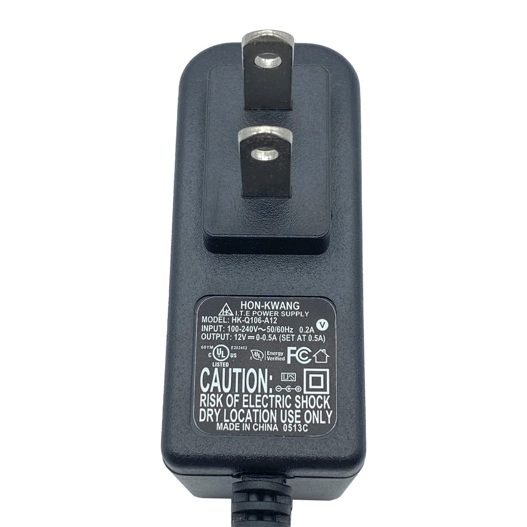 NEW Genuine Hon-Kwang AC Adapter HK-Q106-A12 Power Supply 12V 0.5A 5.5x2.1mm