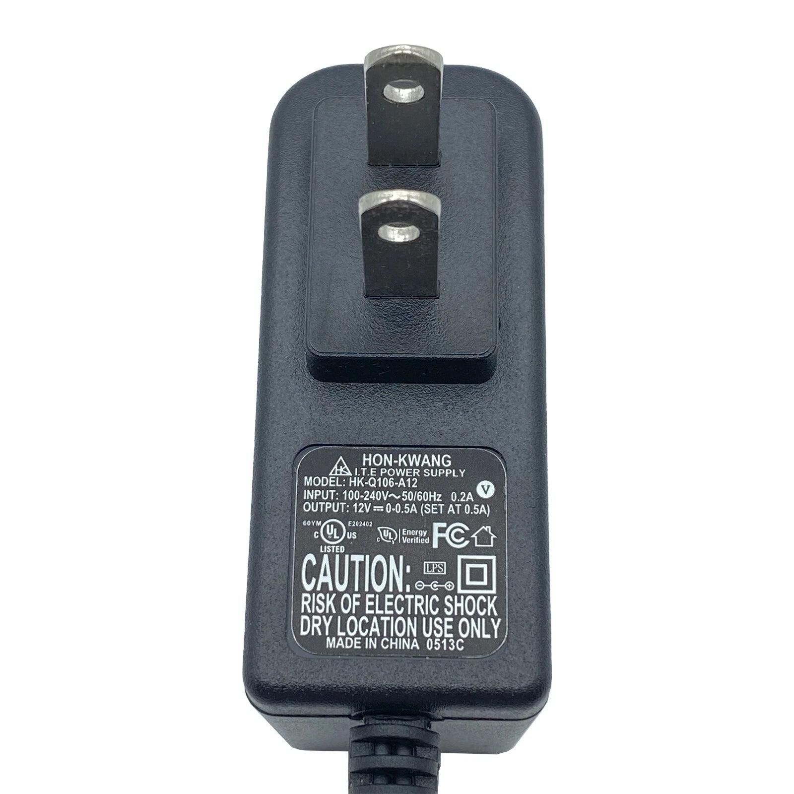 NEW Genuine Hon-Kwang AC Adapter HK-Q106-A12 Power Supply 12V 0.5A 5.5x2.1mm