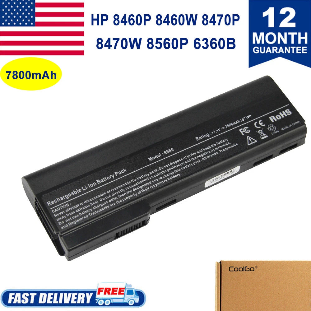 9Cell for HP Elitebook 8460p 8470p Laptop Battery CC06 628670-001 628668-001 CL