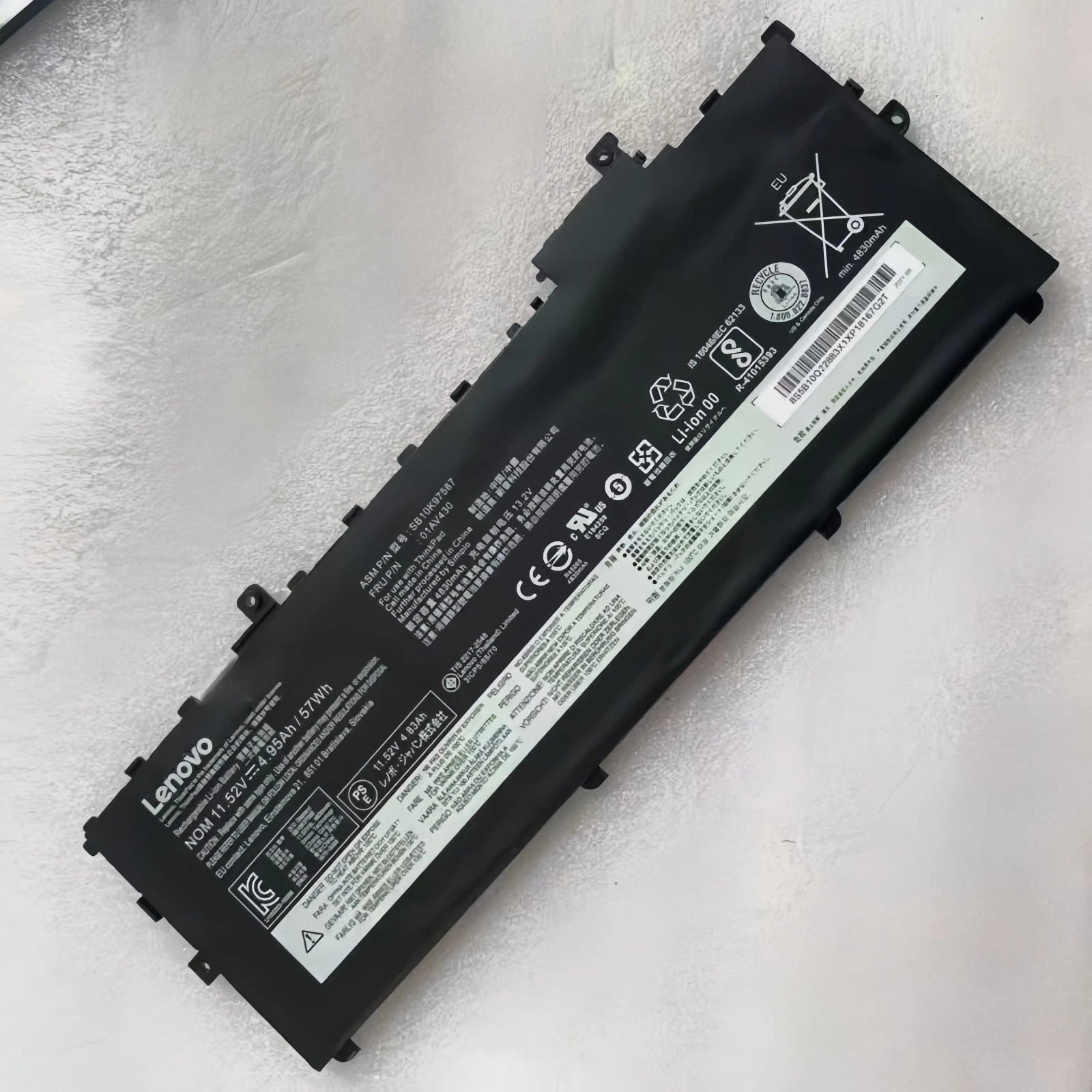 Genuine 01AV430 Battery for Lenovo ThinkPad X1 Carbon 5th 6th Gen SB10K97587