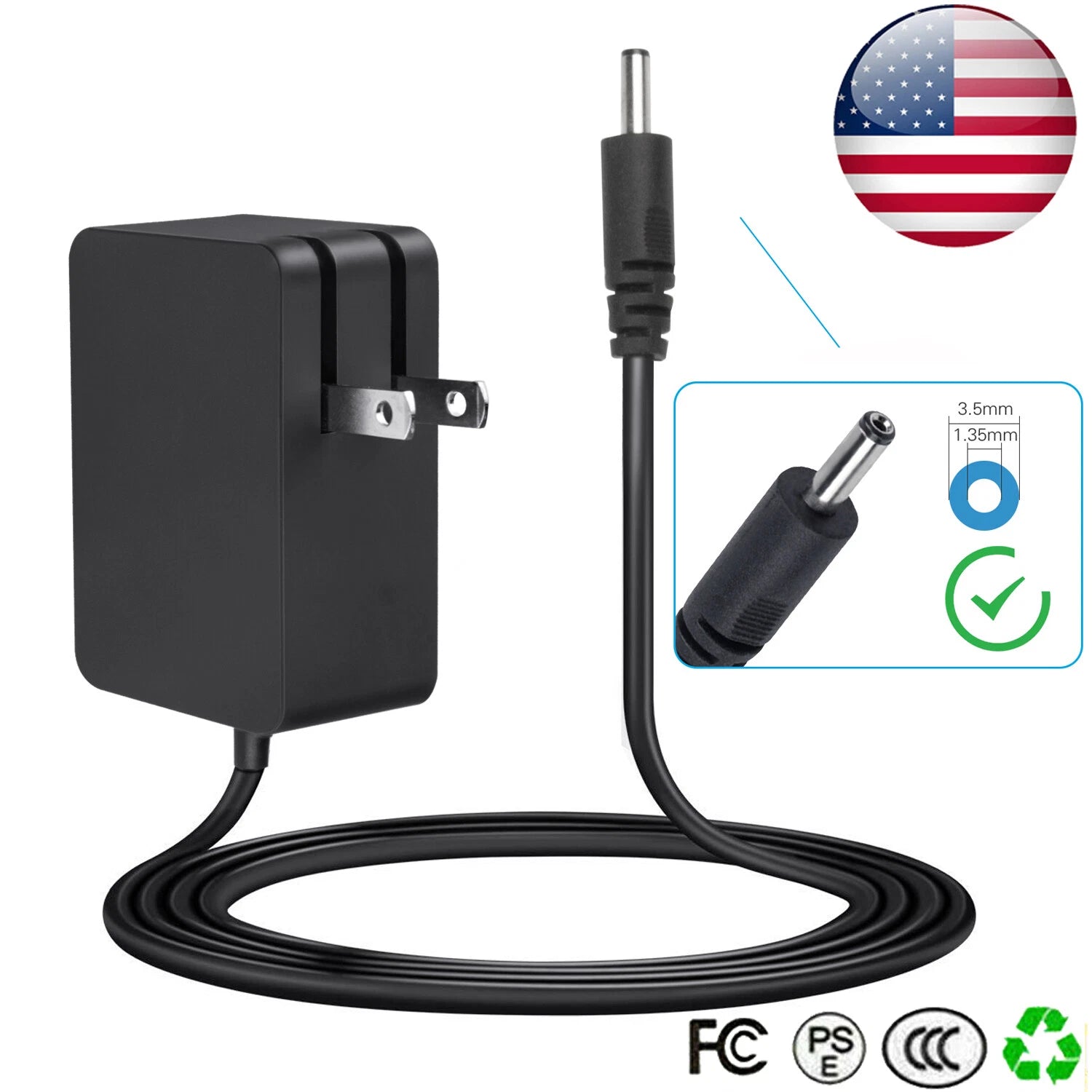 AC Adapter Laptop Charger Power for Lenovo ideaPad 100S-11IBY 80R2 5V 4A 20W US