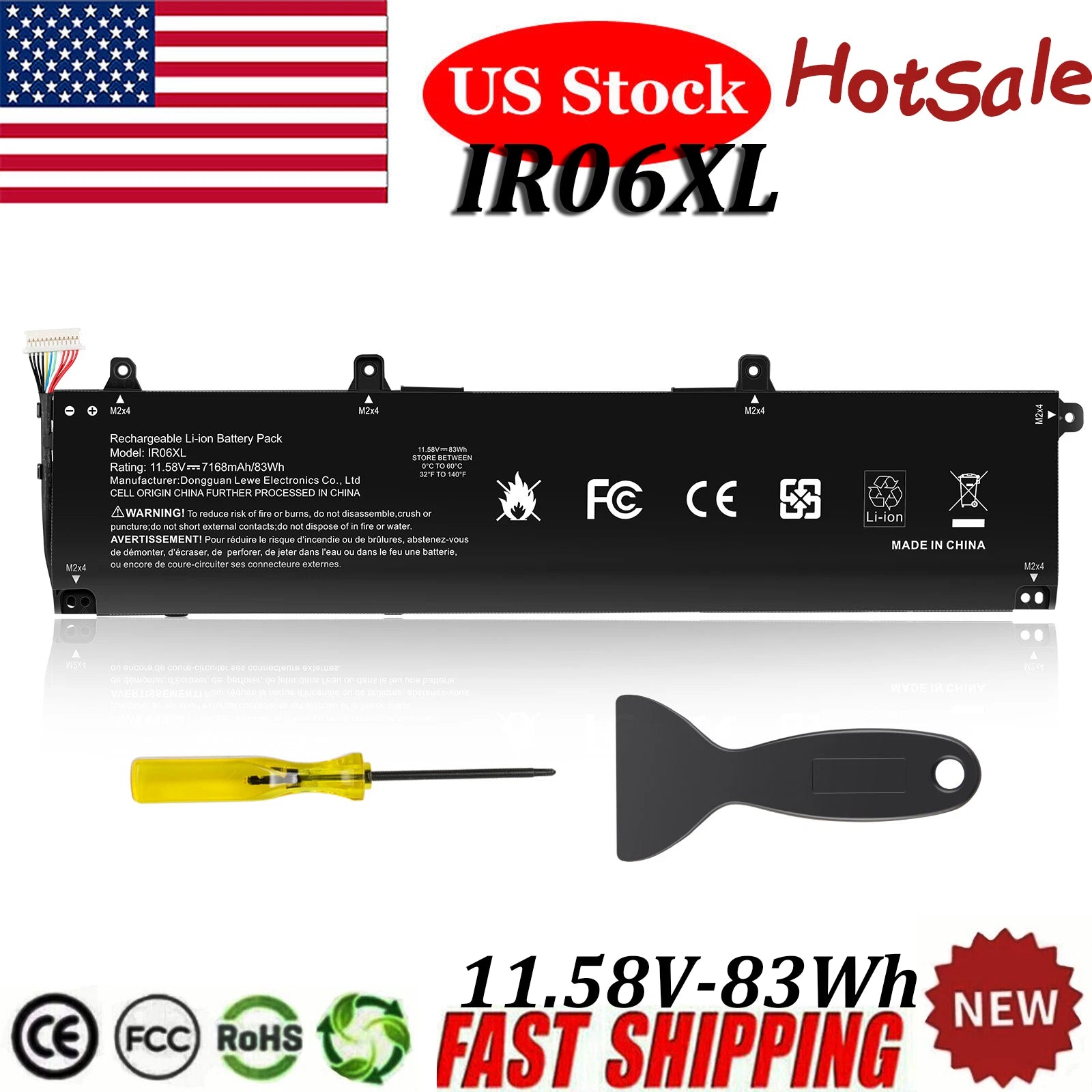 IR06XL M02029-005 Battery for HP ZBook Power G7 G8 G9 G10 Mobile Workstation New