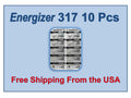 10 Energizer Silver Oxide SR516SW SR516W SR516 1.55V Battery