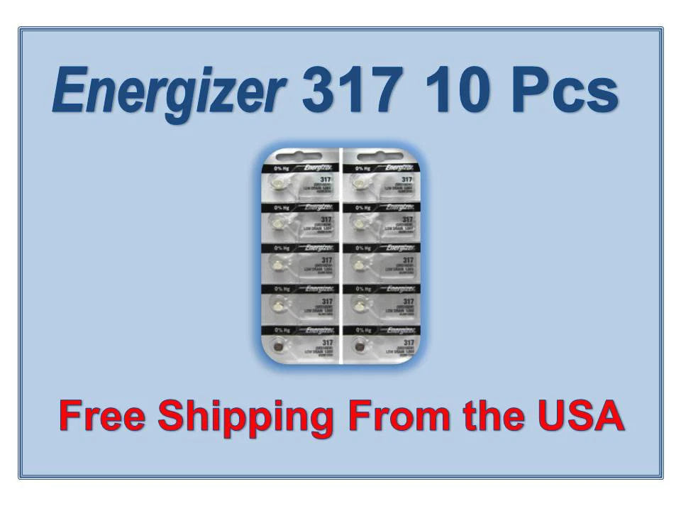 10 Energizer Silver Oxide SR516SW SR516W SR516 1.55V Battery