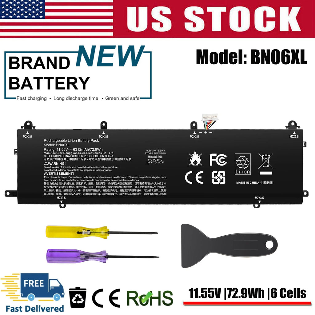 ?BN06XL 72.9Wh Battery for HP Spectre X360 15-EB 15T-EB HSTNN-IB9A L68299-005 US