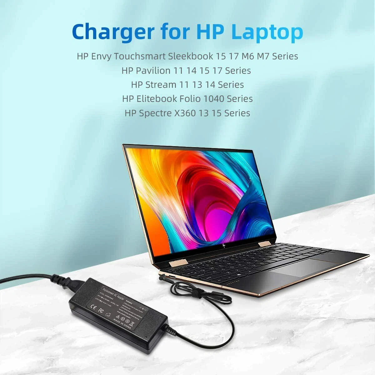 Laptop Charger Power Supply For HP Blue Tip 90w Ac Adapter Hp Spectre Power Cord