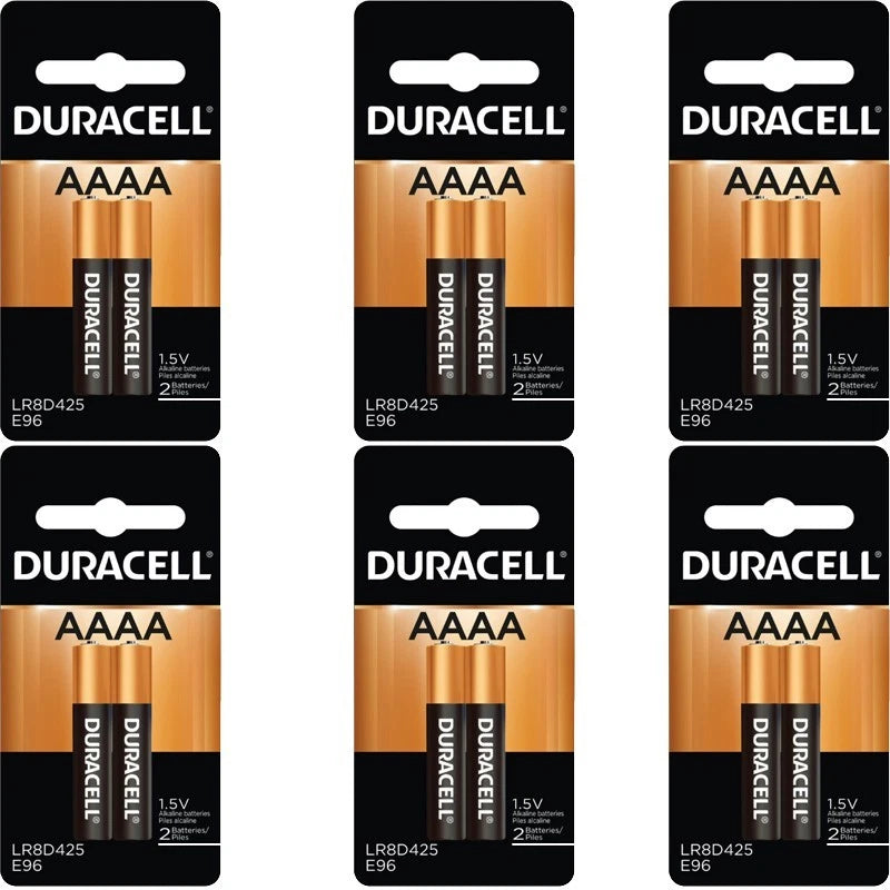 12 Duracell AAAA Alkaline Battery , 6 Packs of 2