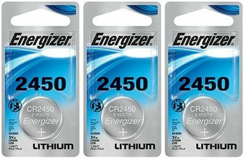 5 x Super Fresh Energizer CR2450 ECR 2450 3v LITHIUM Coin Cell Battery Exp. 2026
