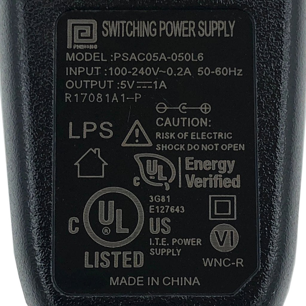 NEW Original Phihong PSAC05A-050L6 AC Power Adapter 5V 1A 3.0x1.1mm