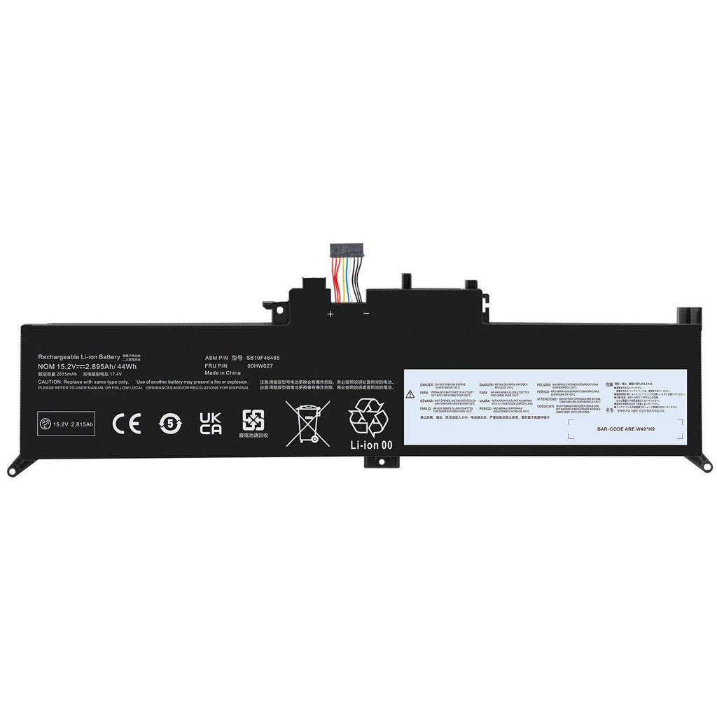 01AV432 Battery for Lenovo ThinkPad Yoga 260 FRU 00HW026 FRU 00HW027 SB10F46465