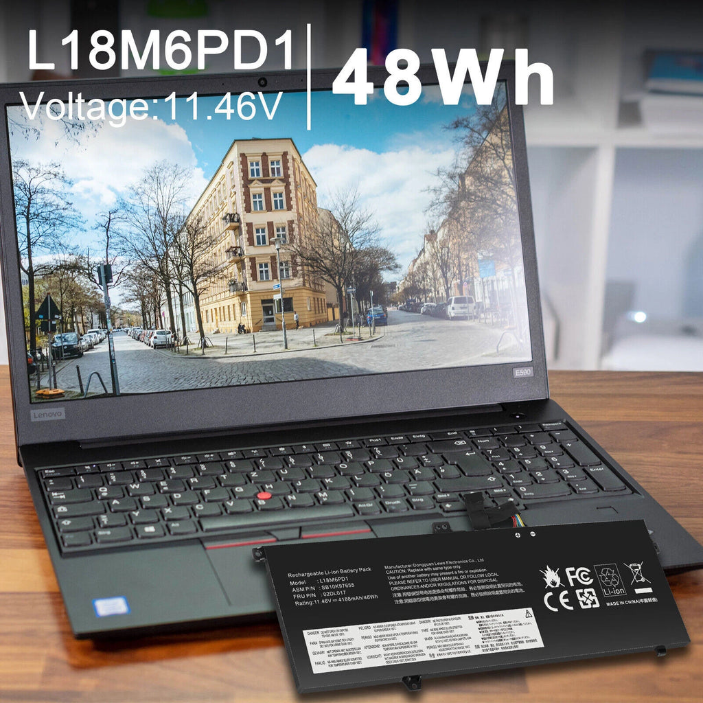 ?L18M6PD1 Battery L18C6PD1 for Lenovo ThinkPad X13 X390 X395 02DL017 02DL018