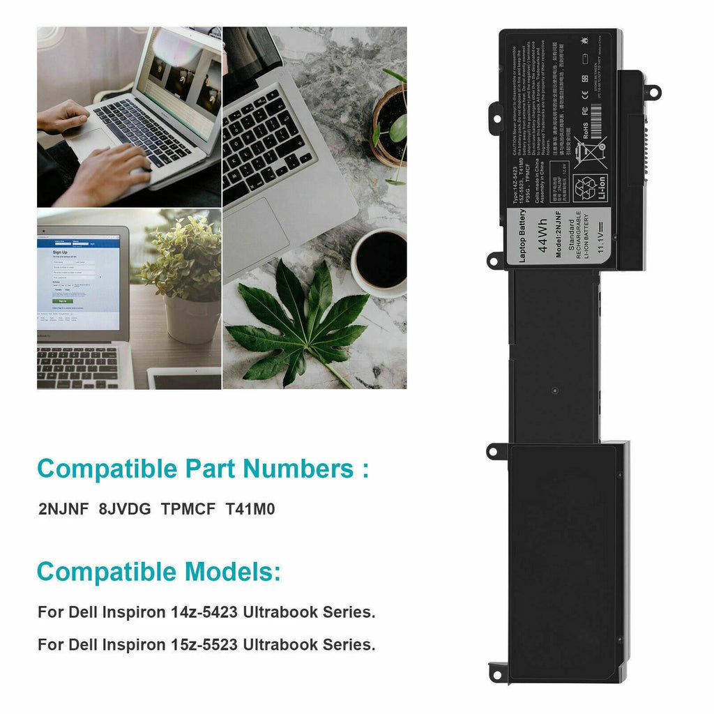 Replacement Battery For Dell Inspiron 14z-5423 15z-5523 8JVDG TPMCF T41M0 2NJNF
