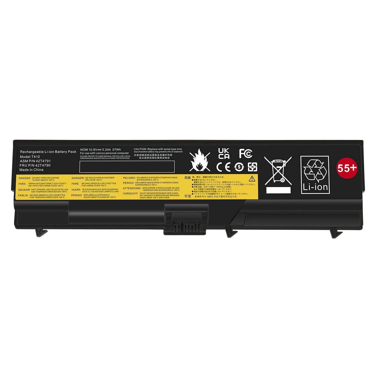 55++ 6/9Cell Battery for ThinkPad T410 T420 T510 T520 SL410 SL510 E420 E425 E520