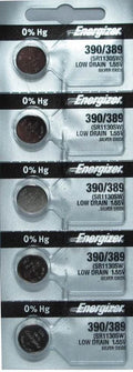 390 / 389 Energizer Watch Batteries 5 pk