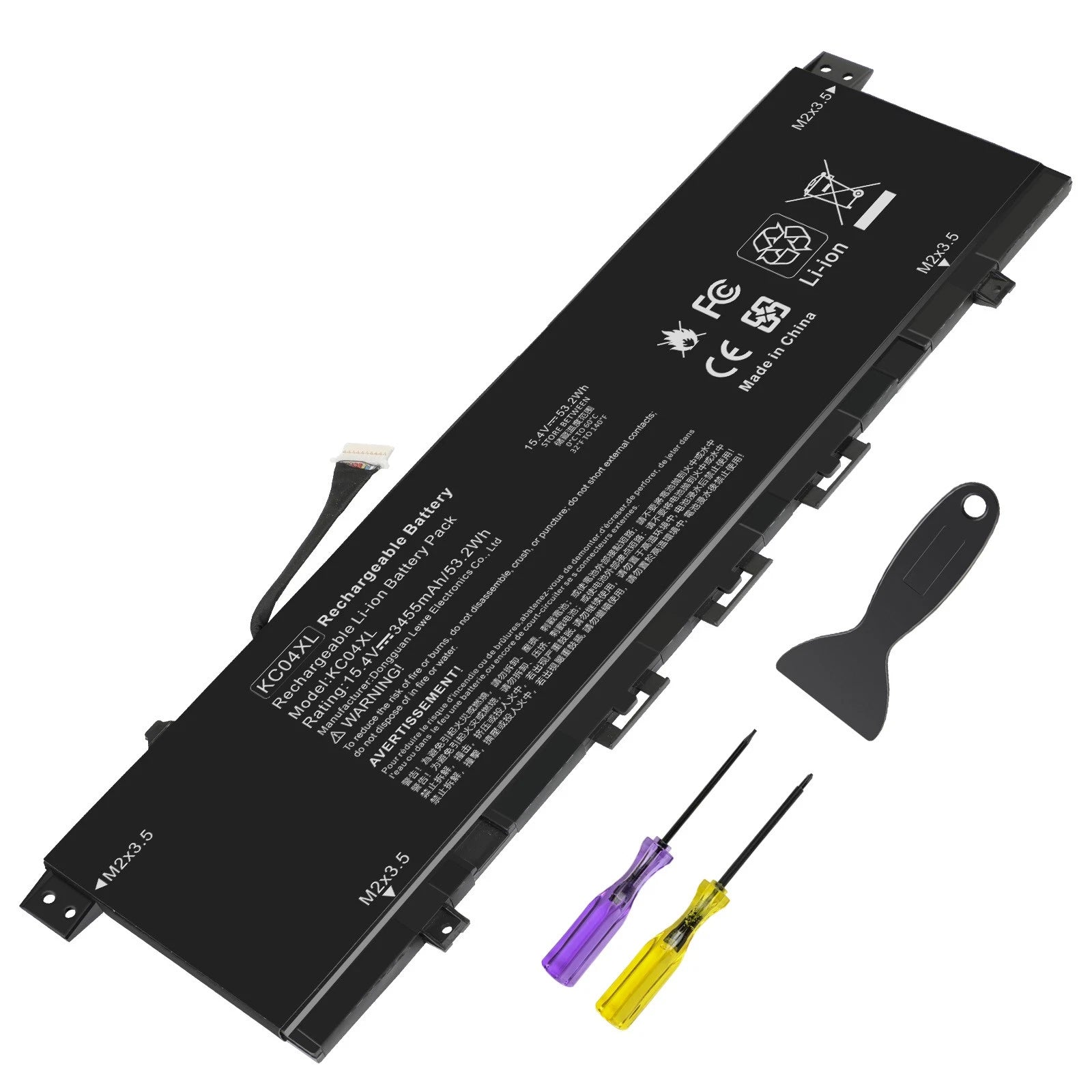 KC04XL Battery for OEM HP ENVY 13-AG 13-AH 13-AR HSTNN-DB8P HSTNN-IB8K 53.2Wh