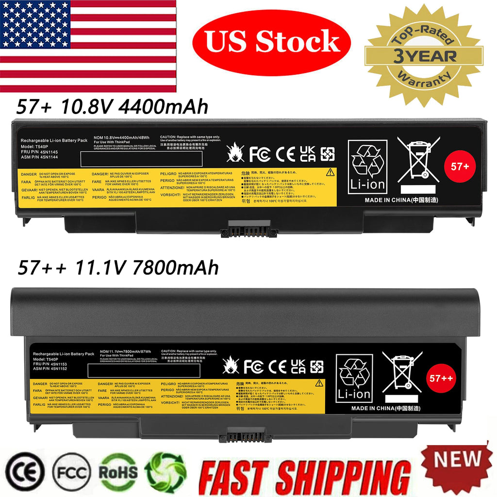 Battery 45N1153 45N1152 45N1144 45N1145 For Lenovo Thinkpad W540 T540P T440P 57+