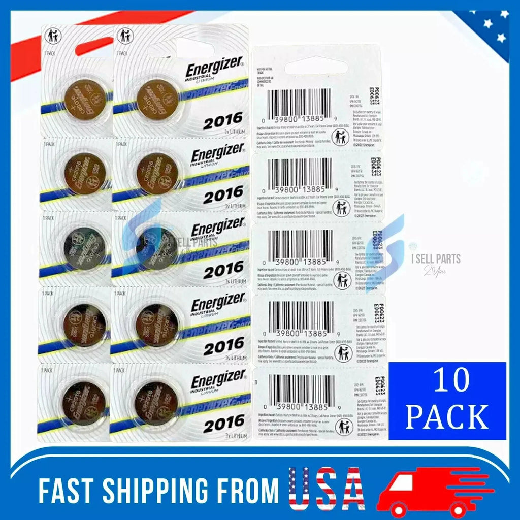 100 NEW ENERGIZER CR2016 CR BL DL2016 ECR 2016 3v LITHIUM Coin Cell Batteries