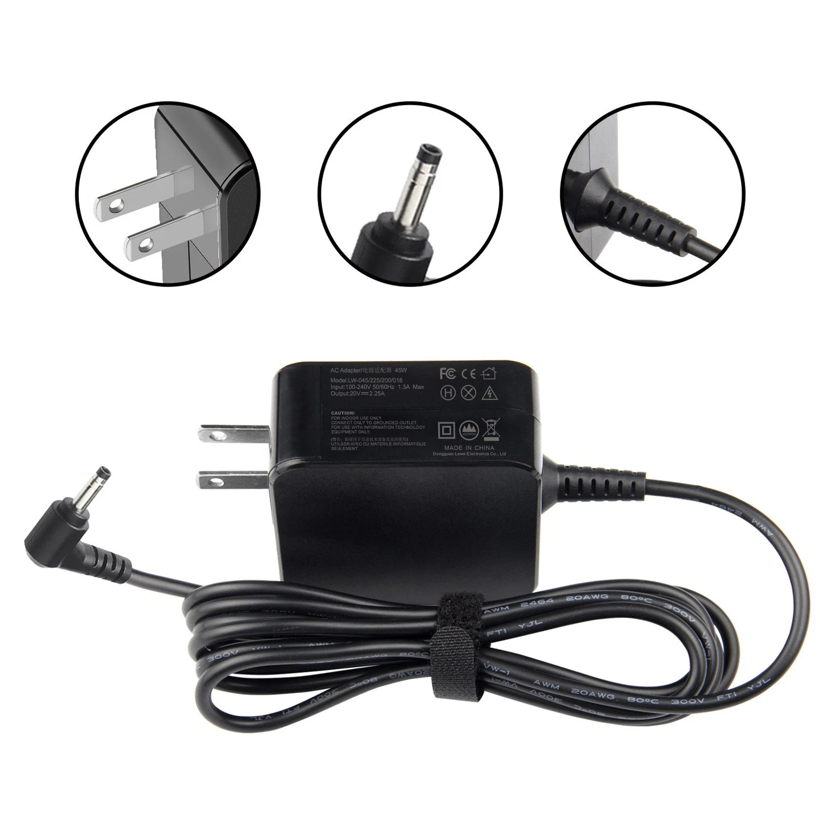 Adapter Charger for Lenovo IdeaPad 110-14IBR 110-15IBR 510 Yoga 710 ADLX65CCGU2A