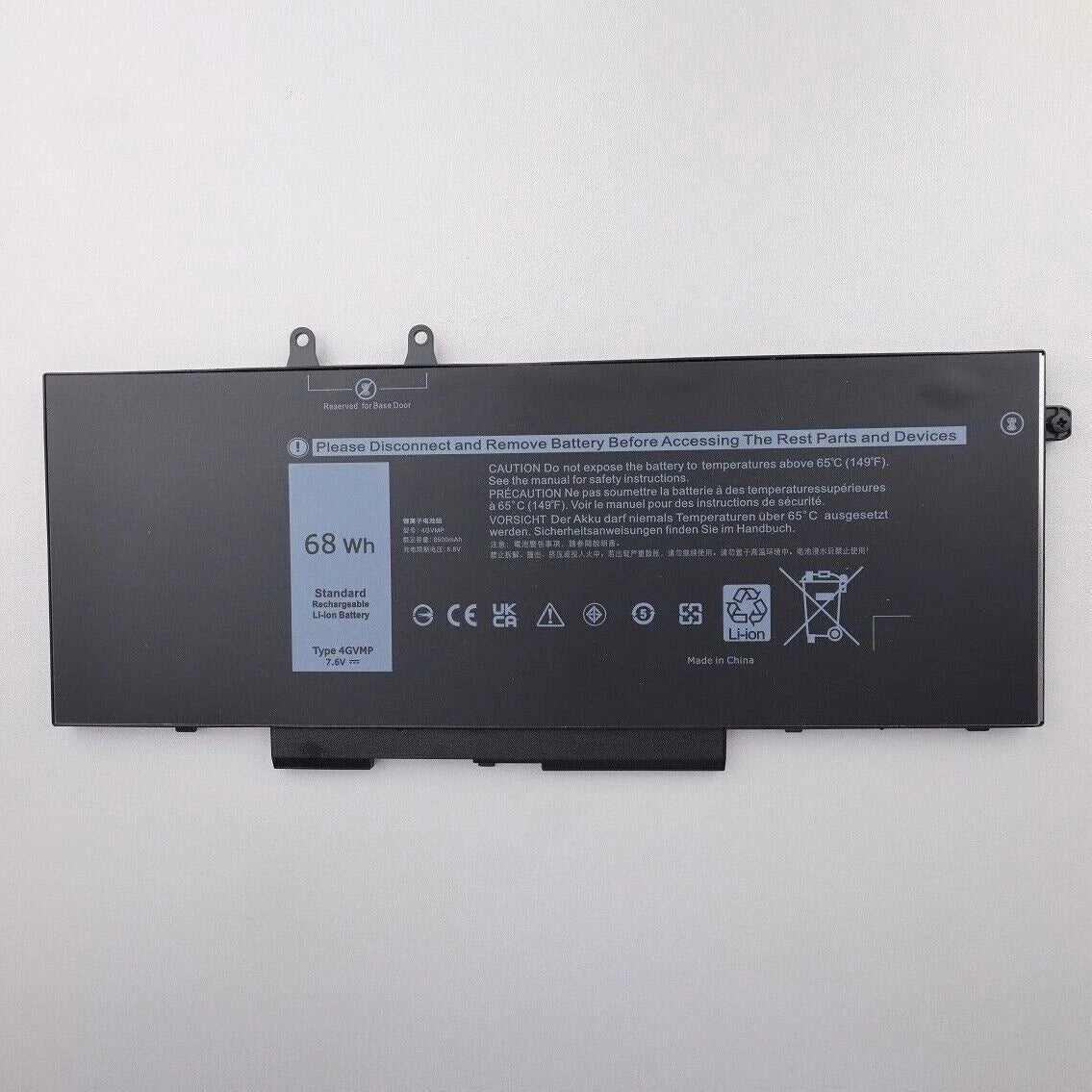 4GVMP Battery For Dell Latitude 5400 5500 Precision 3540 9JRYT C5GV2 /Charger
